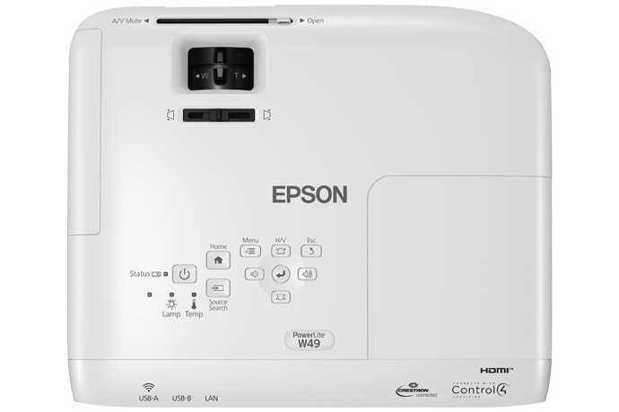 EPSON EB-W49, 3800 Ansi, WXGA, 16:10 