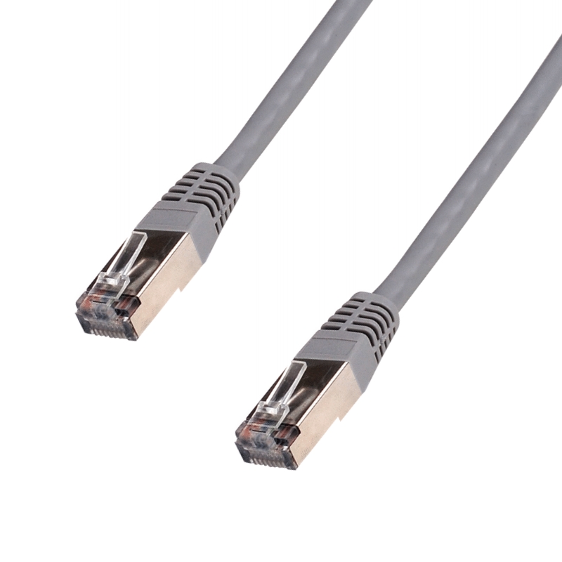 DATACOM Patchkábel 0, 5 m, FTP, Cat5e, RJ45, sivý