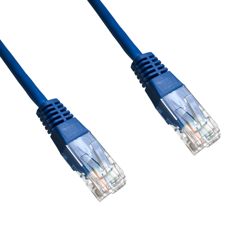 DATACOM patch cord UTP cat5e 0, 5M modrý