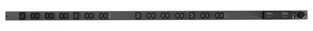 Vertiv Geist PDU 32A, 20xC13 + 4xC19, vidlice IEC309, 0U, jističe 2x16A