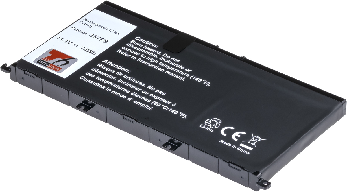 Batéria T6 Power pre Dell Insprion 15 7559, 7566, 7567, 6660mAh, 74Wh, 6cell, Li-ion