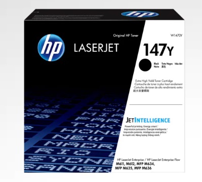 HP 147Y LaserJet čierna tonerová kazeta, W1470Y