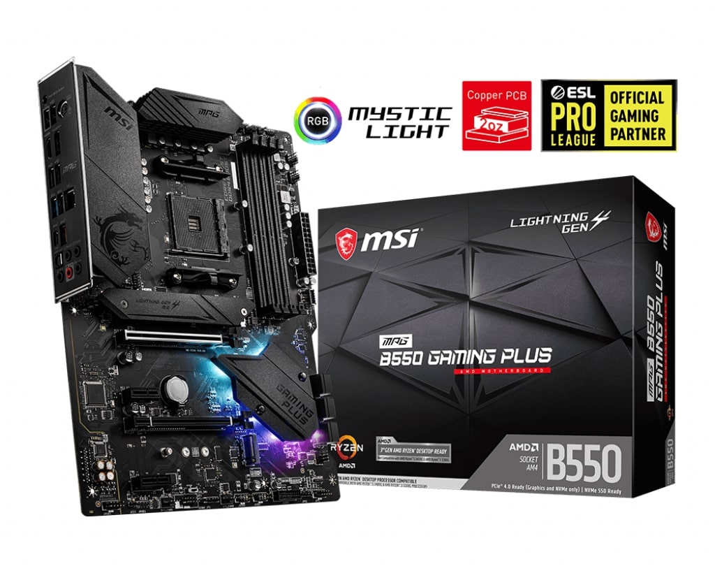 MSI MPG B550 GAMING PLUS/ AM4/ ATX 