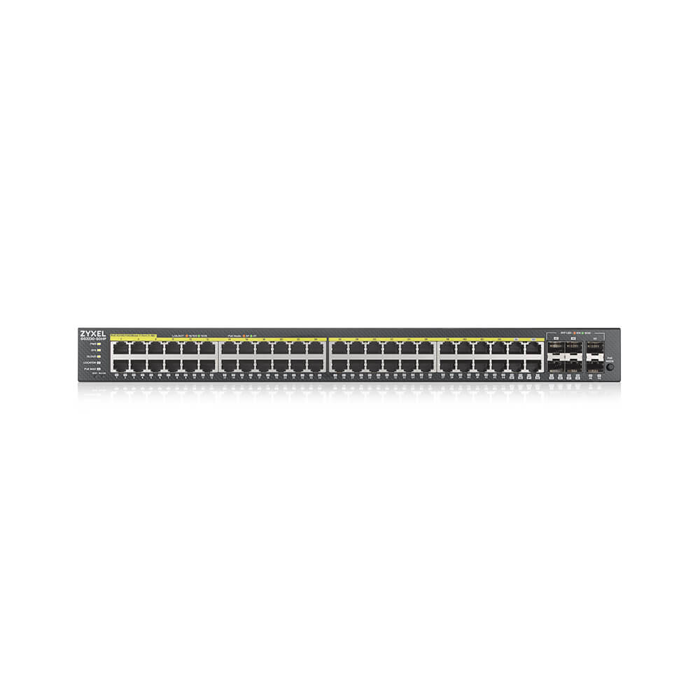 ZYXEL GS2220-50HP, 48port Gb L2 Switch, 1 GbE Uplink, PoE 