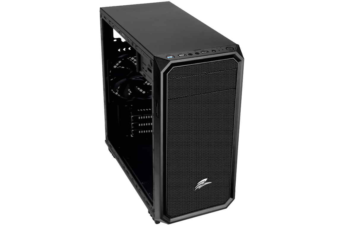 EVOLVEO Shaw 2/ Mini ITX/ Transpar./ Čierna 