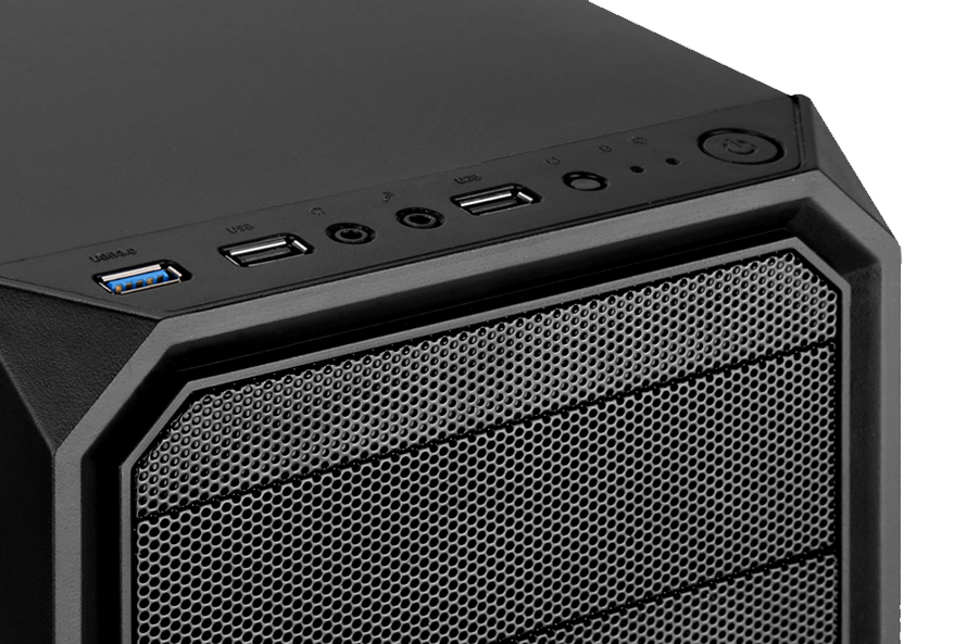EVOLVEO Shaw 2/ Mini ITX/ Transpar./ Čierna 