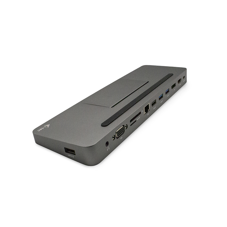 i-tec USB-C Metal Ergonomic 4K 3x Display Docking Station, Power Delivery 85W 