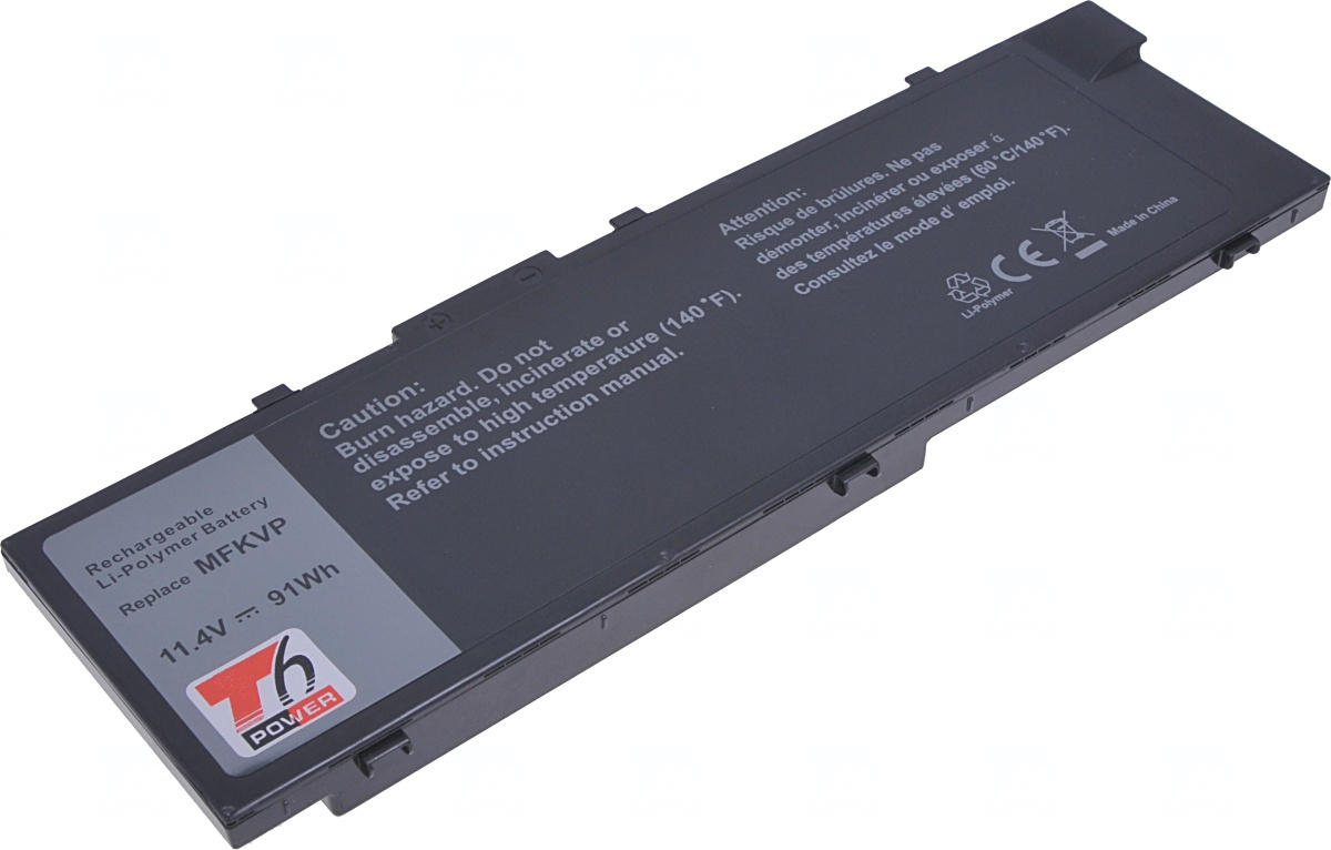 Batéria T6 Power pre Dell Precision 15 7510, 7520, 17 7710, 7720, 7900mAh, 91Wh, 6cell, Li-pol 
