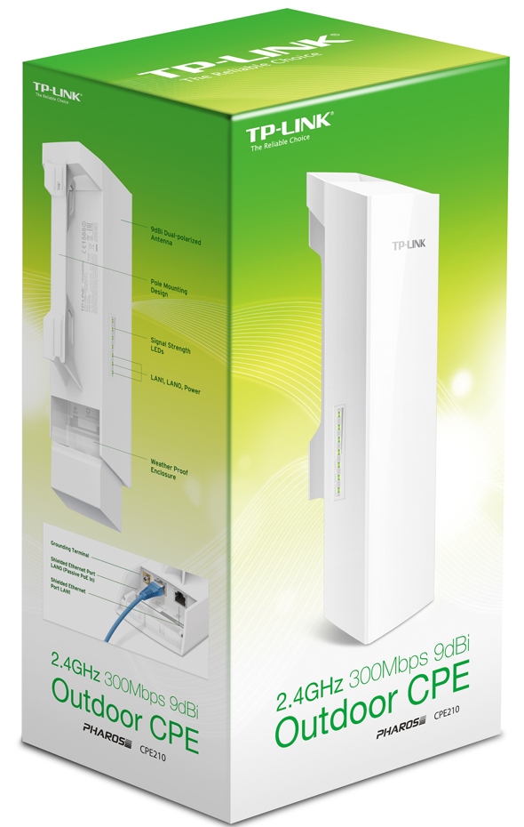 TP-Link CPE210 Outdoor 2, 4GHz 300Mbps 