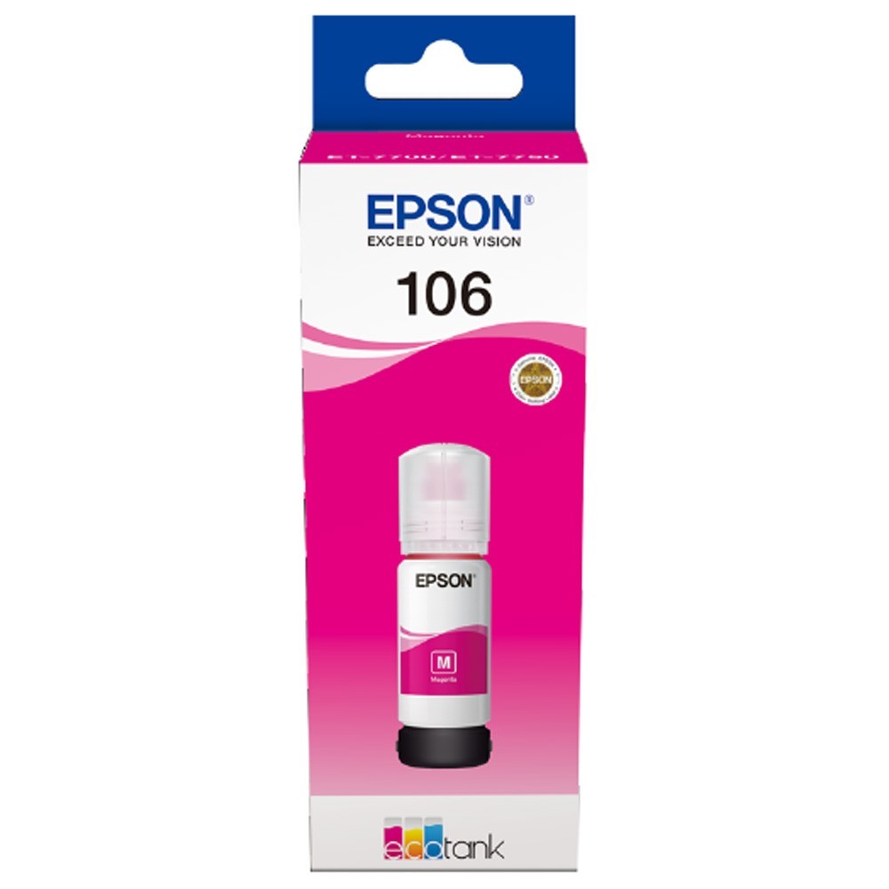 106 EcoTank Magenta ink bottle