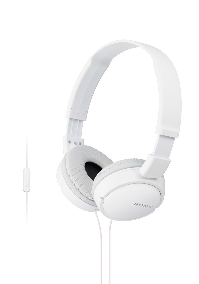 SONY slúchadlá MDR-ZX110AP handsfree, biele