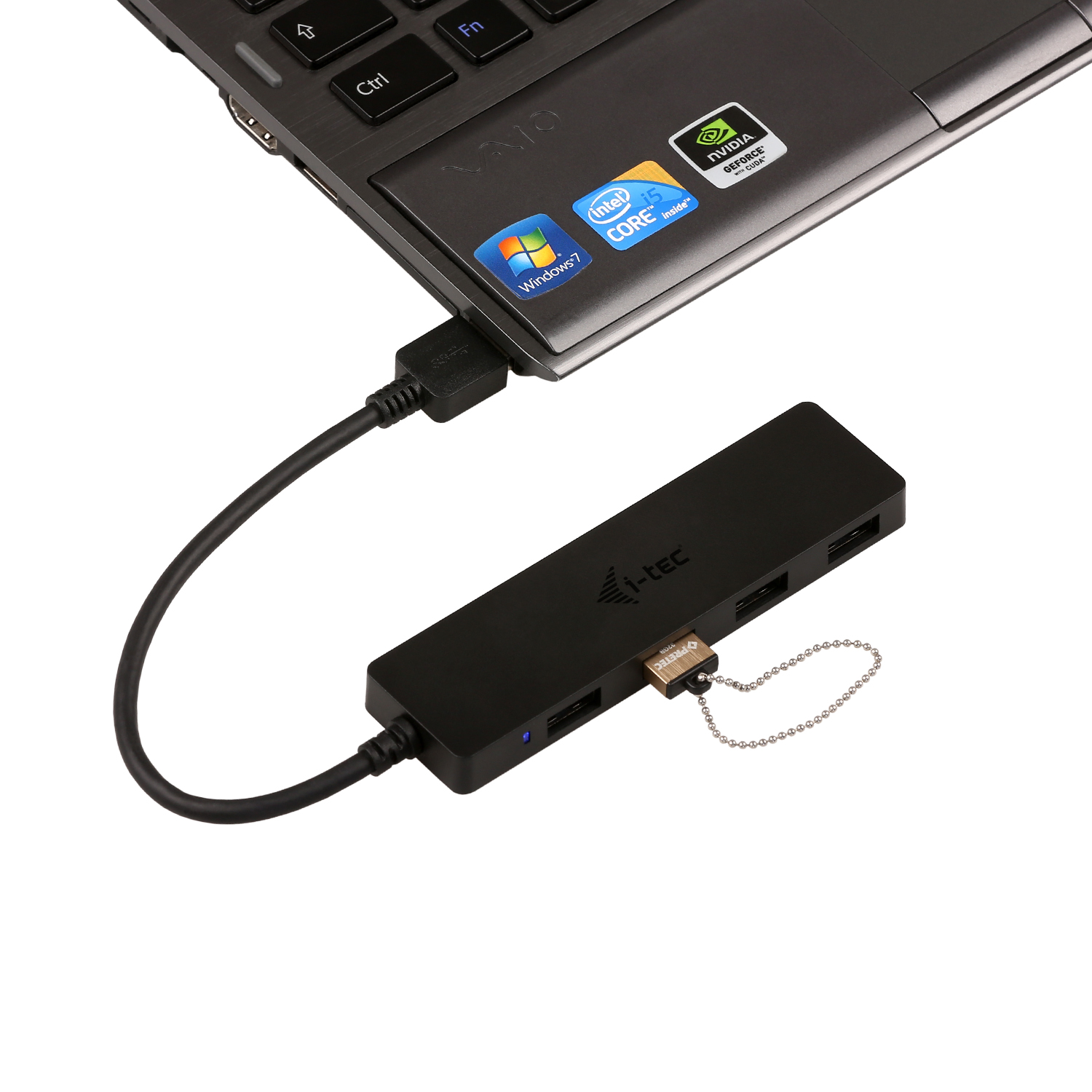 i-tec USB 3.0 SLIM HUB 4 Port passive - Black 