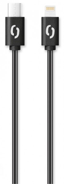 ALIGATOR Dátový kábel POWER 3A, USB-C/ lightning čierny