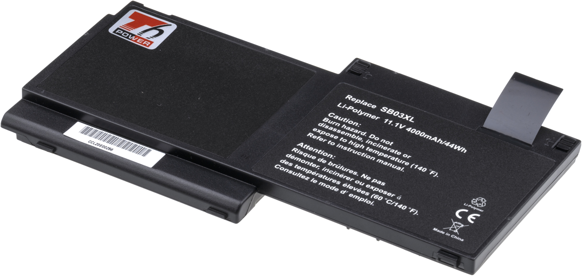Batéria T6 Power HP EliteBook 720 G1, 725 G2, 820 G1, 820 G2, 4000mAh, 44Wh, 3cell, Li-pol