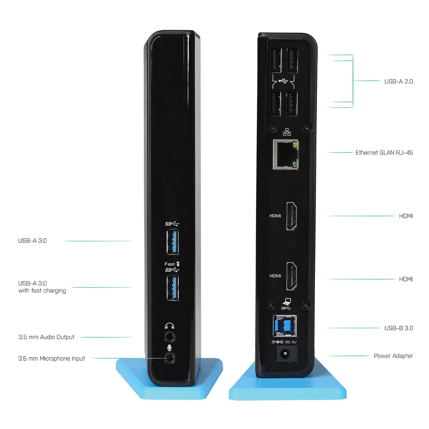 i-tec USB 3.0/ USB-C Dual HDMI Docking Station 