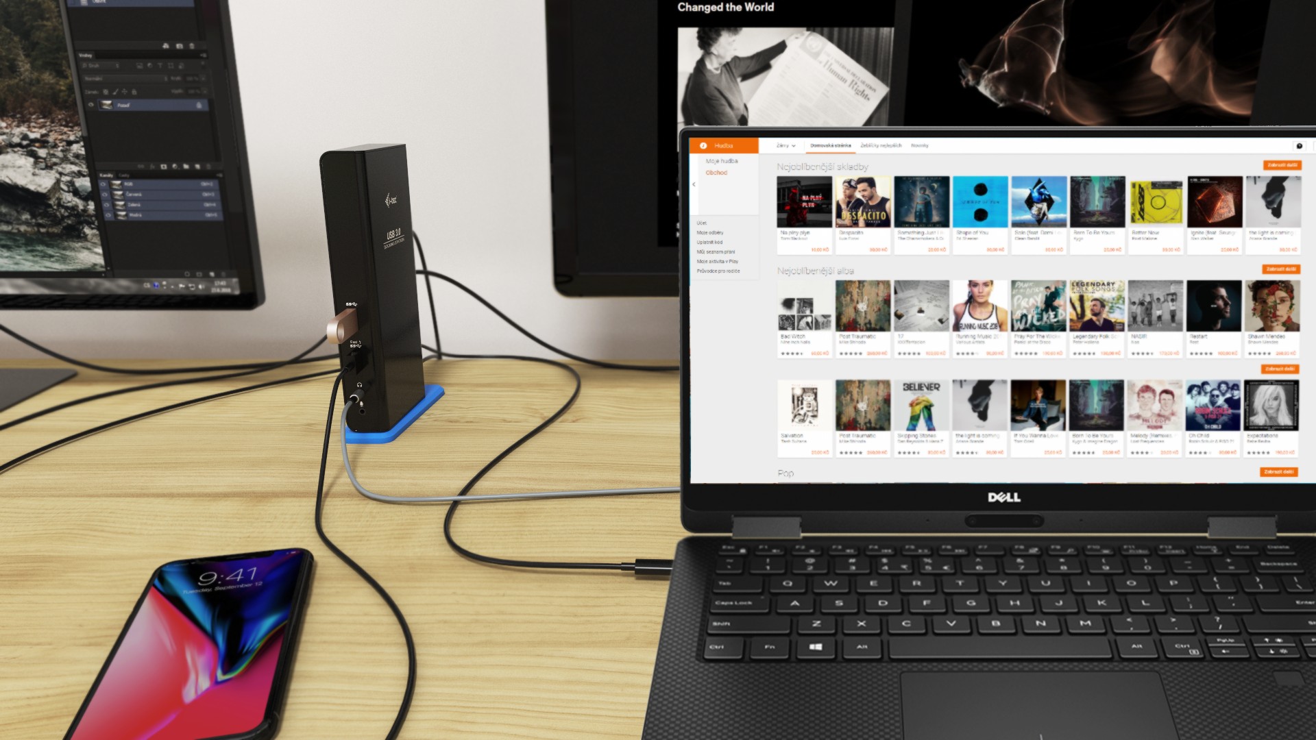 i-tec USB 3.0/ USB-C Dual HDMI Docking Station 