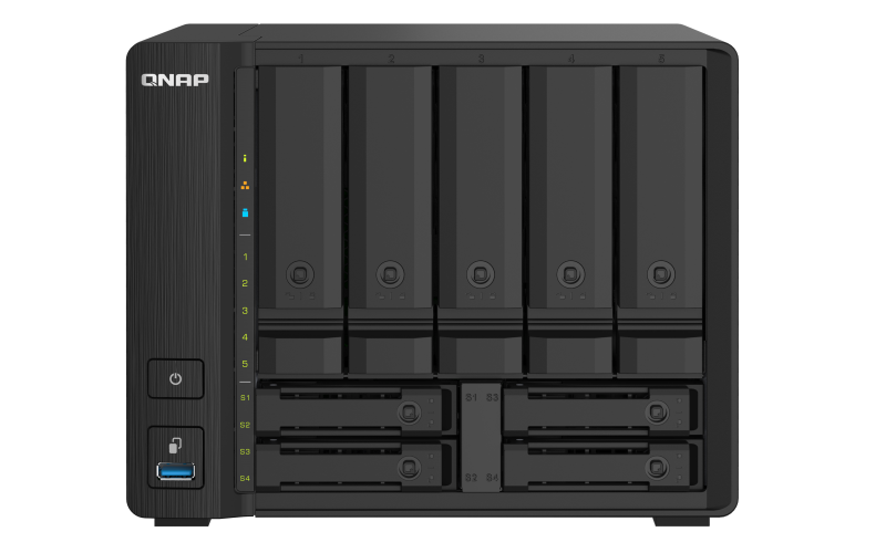 QNAP TS-932PX-4G (1, 7GHz / 4GB RAM / 5x 3, 5 "+ 4x 2, 5" SATA / 2x 2, 5GbE / 2x 10G SFP+ / 3x USB 3.2) 