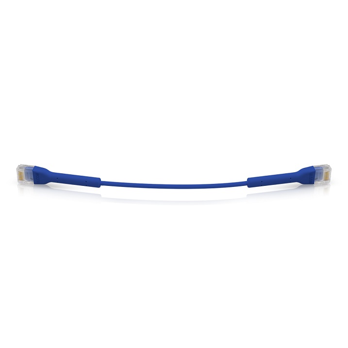 Ubiquiti U-Cable-PATCH-RJ45-BL, Eth Patch Kábel, 0, 1m (0, 22m s konektormi), Cat6, modrý 
