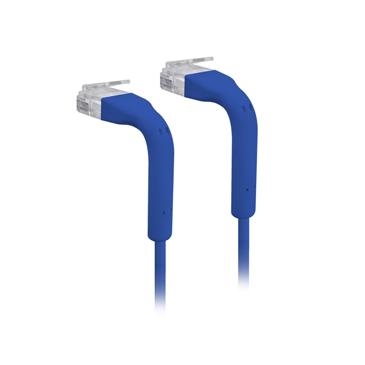 Ubiquiti U-Cable-PATCH-RJ45-BL, Eth Patch Kábel, 0, 1m (0, 22m s konektormi), Cat6, modrý
