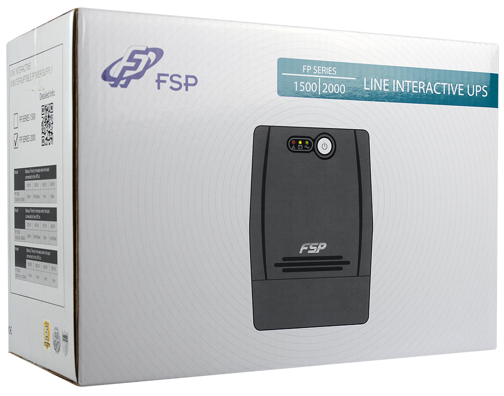FSP UPS FP 2000, 2000 VA / 1200 W, line interactive 