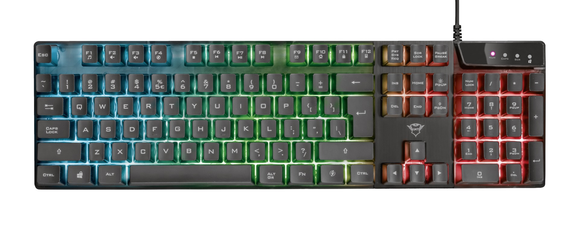 TRUST GXT 835 Azor/ Drôtová USB/ CZ- SK layout/ Čierna