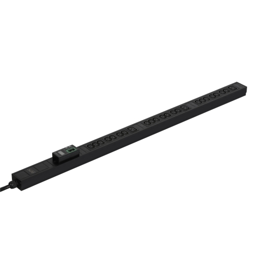 APC Easy PDU,  meraná,  Zero U,  11kW,  230V,  (21)C13 a (3)C19,  IEC 309 16A 3P+N+E (1.98m) (3PH) 