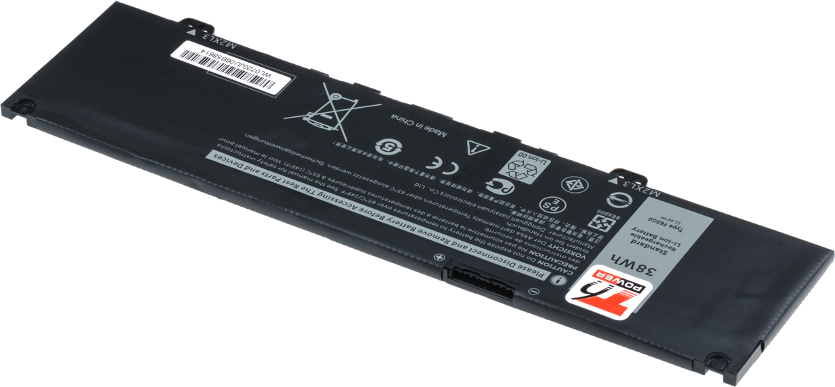 Batéria T6 Power pre Dell Insprion 13 5370, 7370, 7373, Vostro 5370, 3330mAh, 38Wh, 3cell, Li-pol 