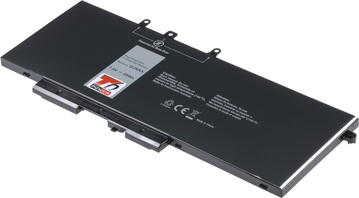 Batéria T6 Power pre Dell Latitude 5280, 5290, 5480, 5490, 5580, 5590, 8950mAh, 68Wh, 4cell, Li-pol
