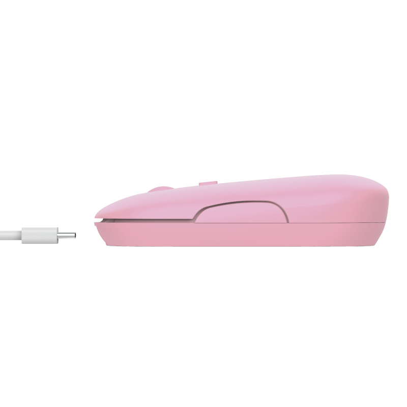 TRUST PUCK/ Cestovní/ Optická/ Bezdrátová USB + Bluetooth/ Růžová 