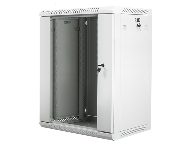 Nástenný rack 19"" 15U 600X450mm sivý flat pack