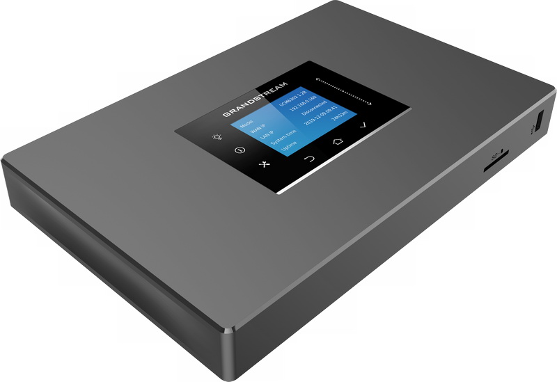 Grandstream UCM6301 VoIP PBX, 500 užív., 75 súb. hov., videokonf. 12úč., 1xFXO, 1xFXS port 
