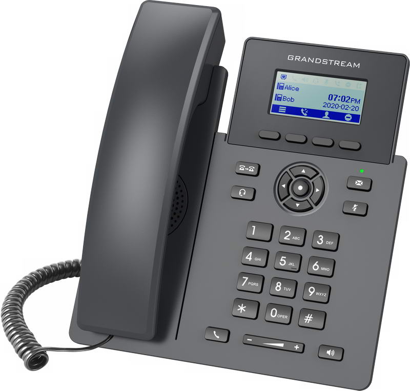 Grandstream GRP2601P SIP telefón, 2, 21" LCD displej, 2 SIP účty, 100Mbit port, PoE 