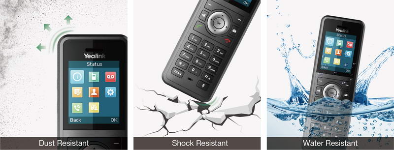 Yealink W59R SIP DECT odolná rúčka, 1.8" bar. displ., IP67 