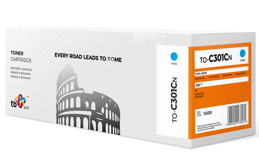 Toner TB kompatibilný s OKI C301 TO-C301CN CY