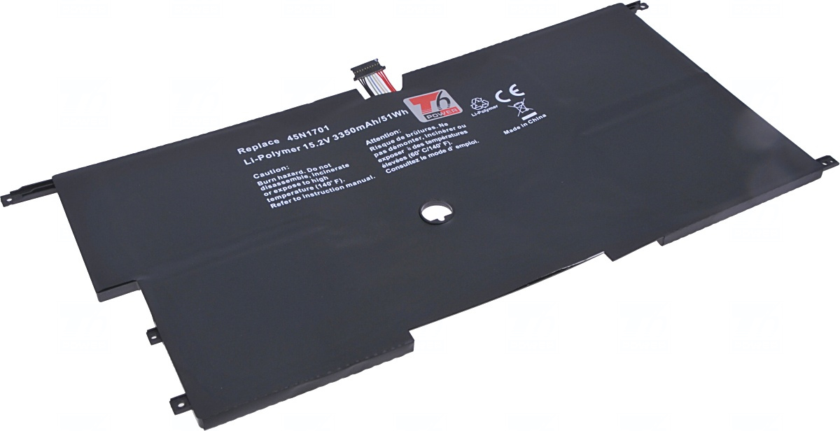 Batéria T6 Power pre Lenovo ThinkPad X1 Carbon 2nd Gen, 3rd Gen, 3350mAh, 51Wh, 8cell, Li-Pol