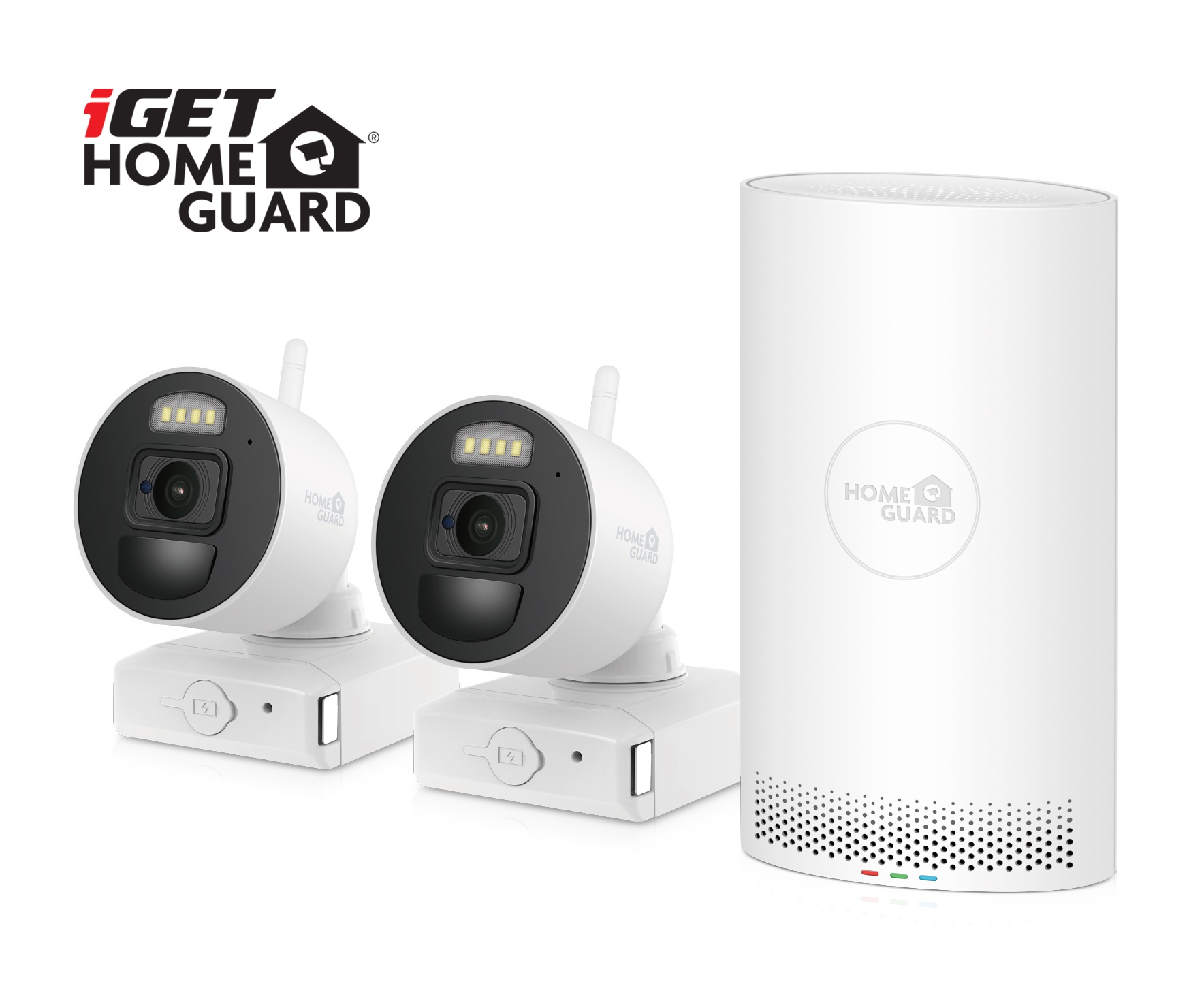 iGET HGNVK88002P - batériový bezdrôtový WiFi set FullHD 1080p, 8CH NVR + 2x FullHD kamera, aplikácia