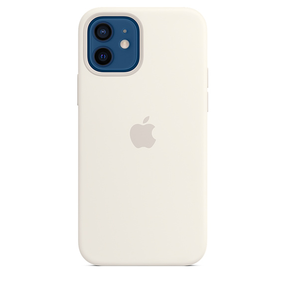iPhone 12/ 12 Pro Silicone Case w MagSafe White/ SK