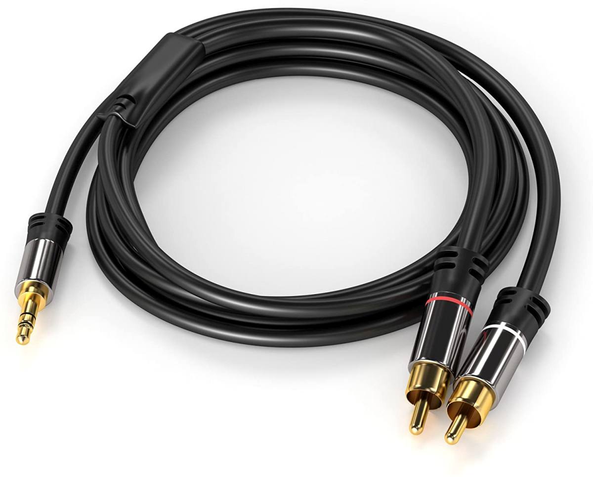 PremiumCord HQ stíněný kabel stereo Jack 3.5mm-2xCINCH M/ M 5m 