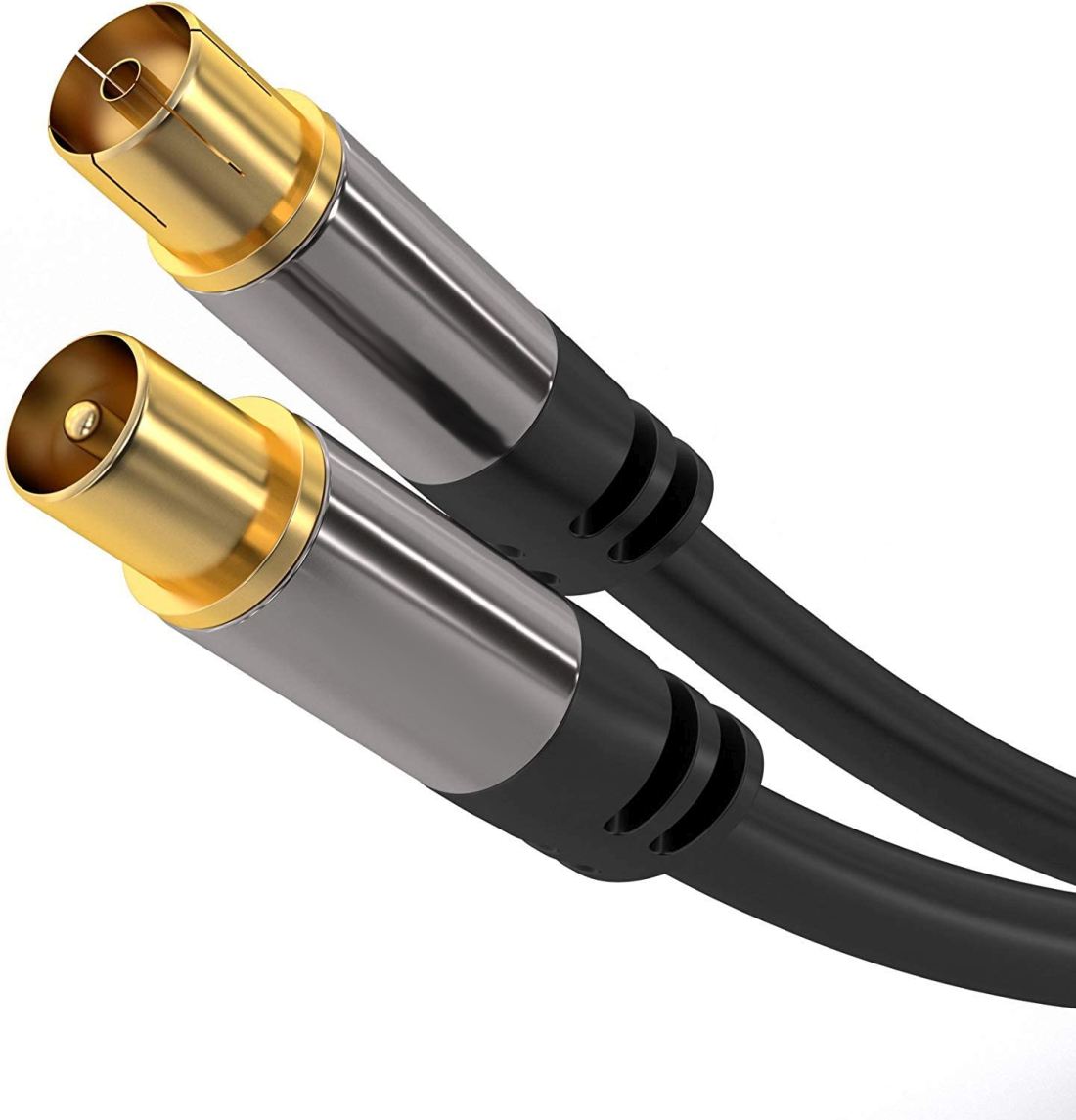 PremiumCord TV antenný HQ prepojovací kábel M/ F 75Ohm (135dB) 4x tienený 1, 5m