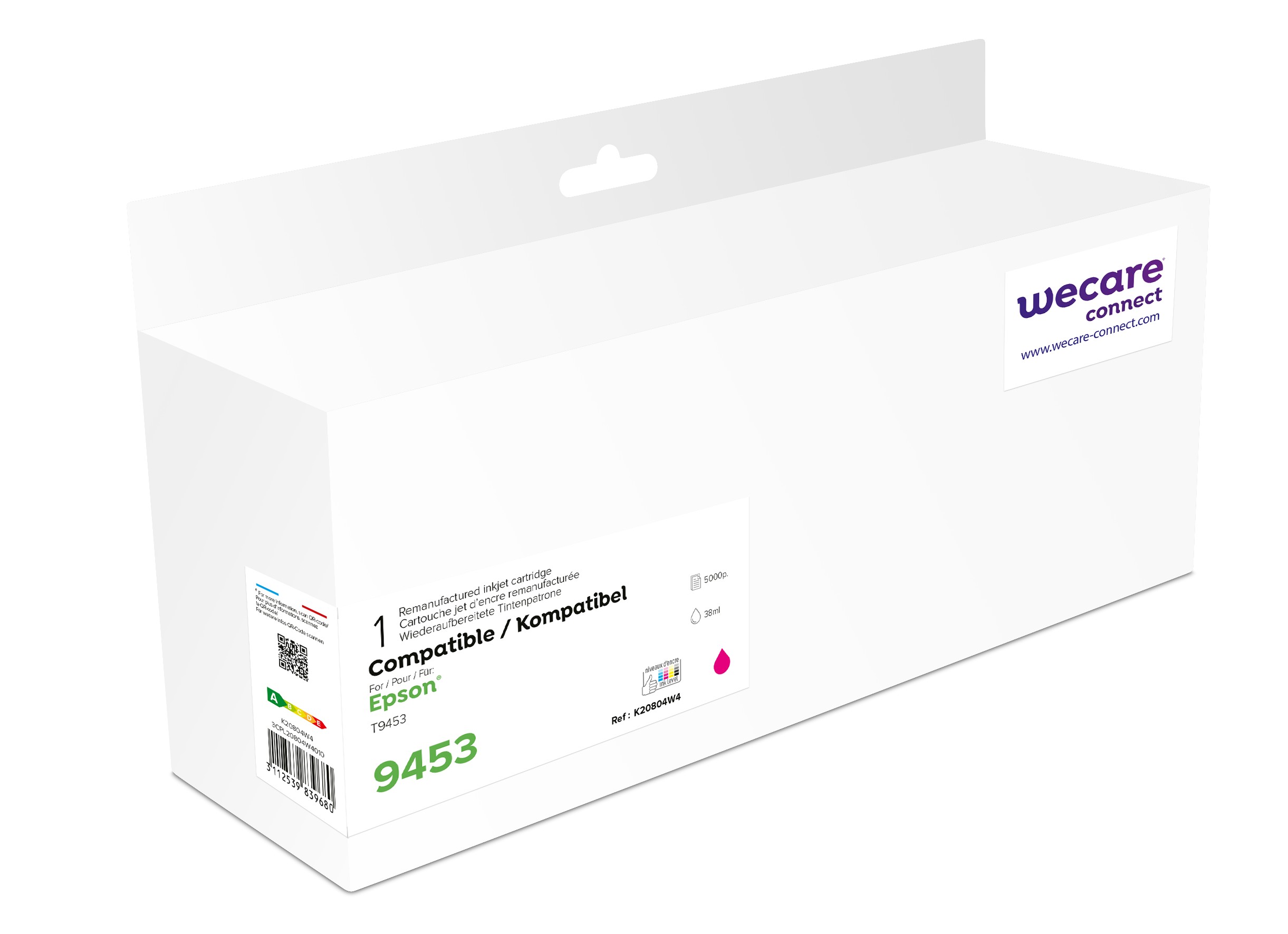 WECARE ARMOR ink kompatibilný s Epson C13T945340, červená/ magenta