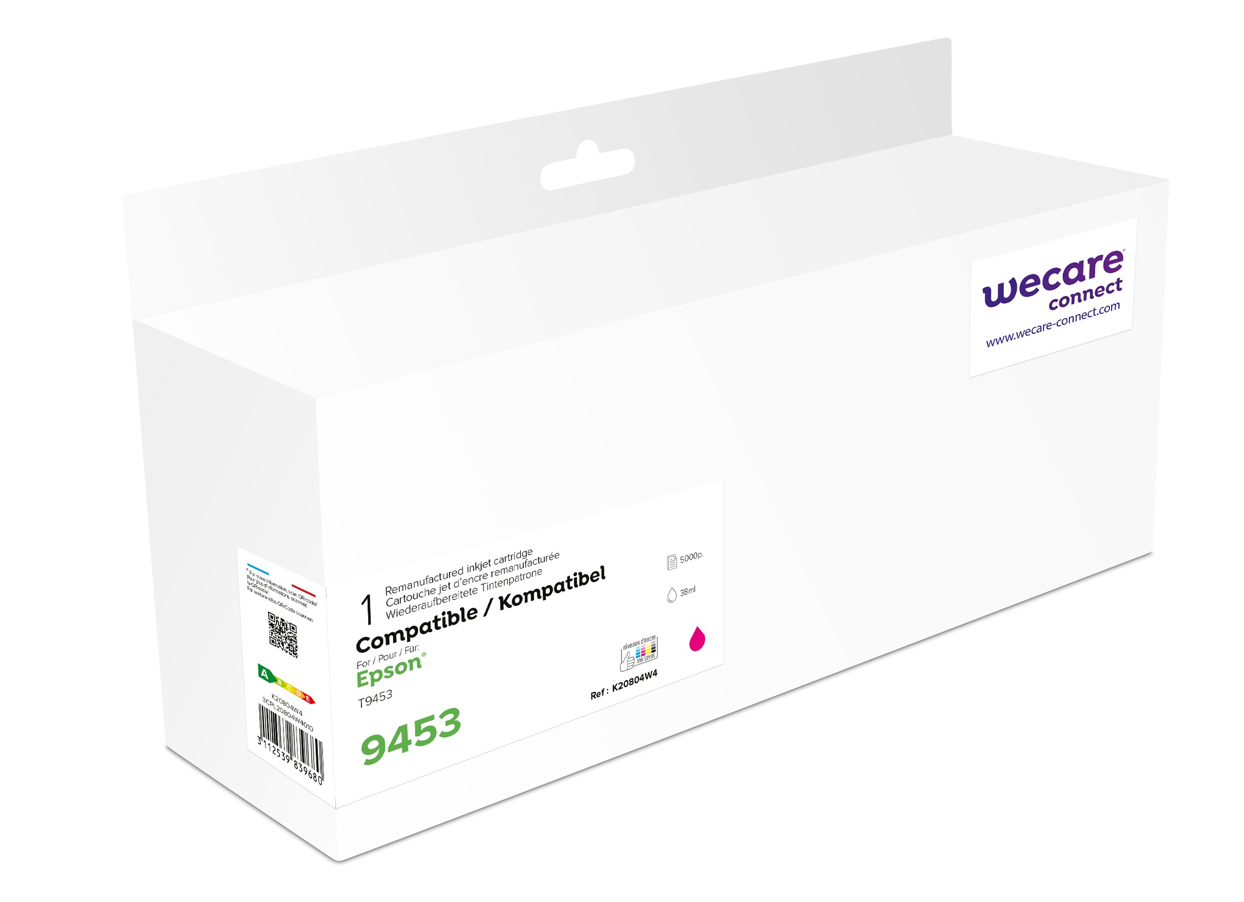 WECARE ARMOR ink kompatibilní s Epson C13T945340, červená/ magenta