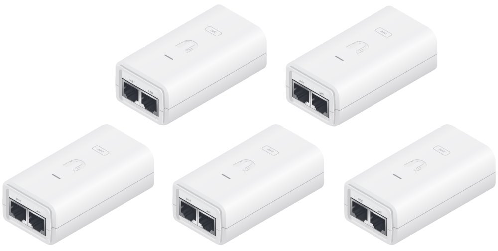 Ubiquiti POE-24-24W-5P, GB PoE Injektor, 24V/ 1A (24W) 5-pack