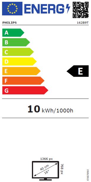 Philips MT LED 15, 6" 162B9T - dotykový,  1366x768,  D-Sub,  DVI,  DP,  HDMI,  USB,  reproduktory,  nast vyska 