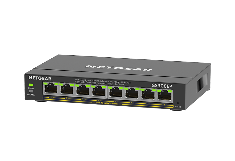 NETGEAR 8PT GE PLUS SWCH W/ POE+