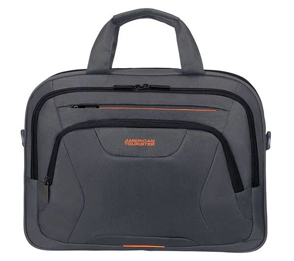 American Tourister AT WORK LAPTOP BAG 15.6" Black/ Orange 