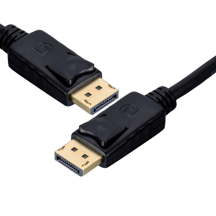 PremiumCord DisplayPort 1.4 přípojný kabel M/ M, zlacené konektory, 0, 5m 