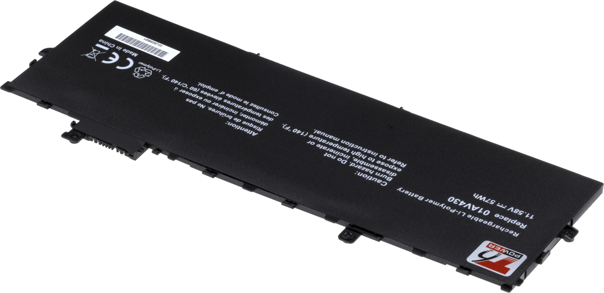 Batéria T6 Power pre Lenovo ThinkPad X1 Carbon 5th, 6th Gen, 4900mAh, 57Wh, 3cell, Li-Pol 