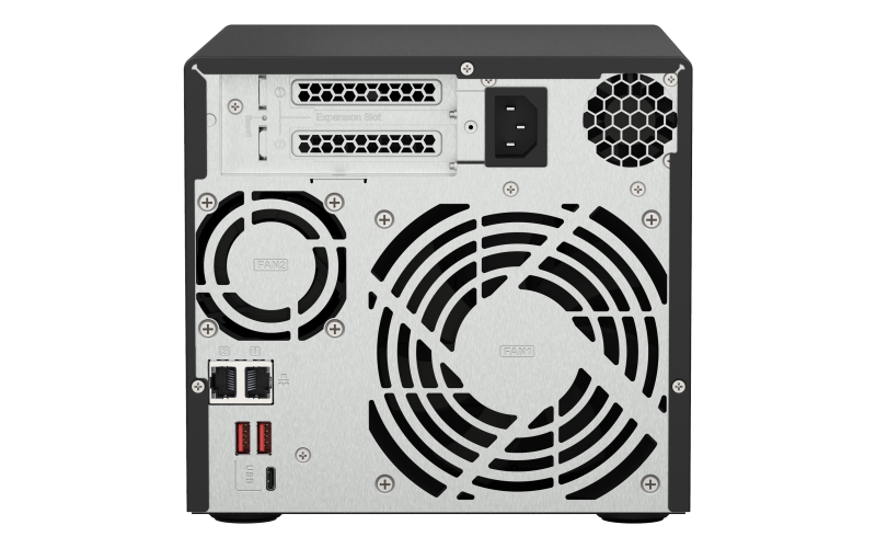 QNAP TS-473A-8G (Ryzen 2, 2GHz / 8GB RAM / 4x SATA / 2x M.2 NVMe slot / 2x 2, 5GbE / 2x PCIe / 4x USB) 