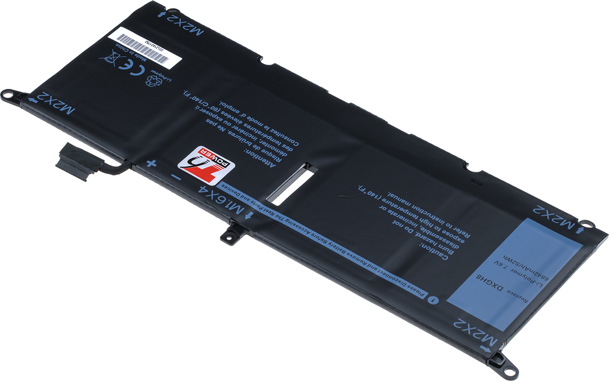 Batéria T6 Power pre Dell XPS 9370, 9380, Vostro 5390, Inspiron 5390, 6840mAh, 52Wh, 4cell, Li-pol 