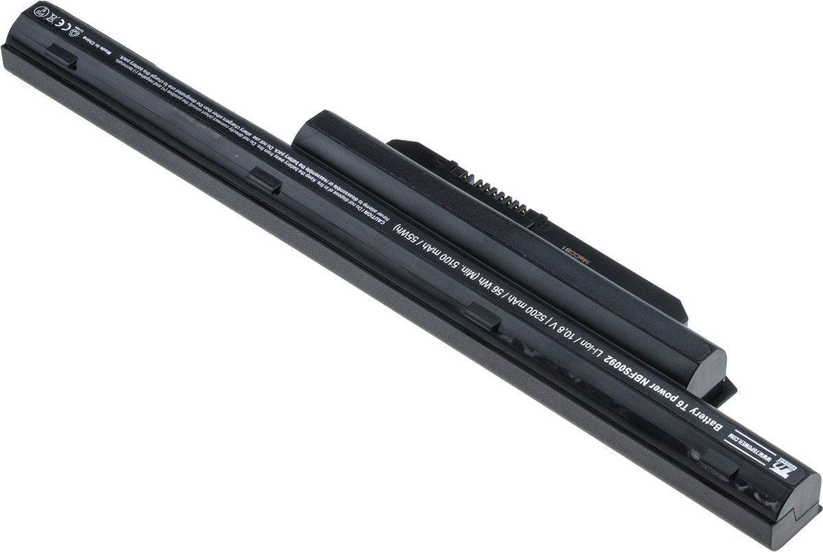 Batéria T6 Power Fujitsu LifeBook A544, AH564, E544, E546, E733, E744, E753, 5200mAh, 56Wh, 6cell 